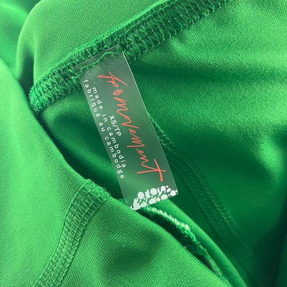 NWT FREE PEOPLE FP MOVEMENT Island Time Shorts Green Combo XS - Picture 5 of 5